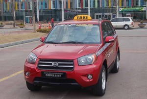 ZAP Jonway electric taxi at EVS-25