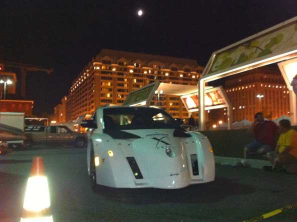 ZAP Jonway Alias Electric Car by Night in Washington D.C.